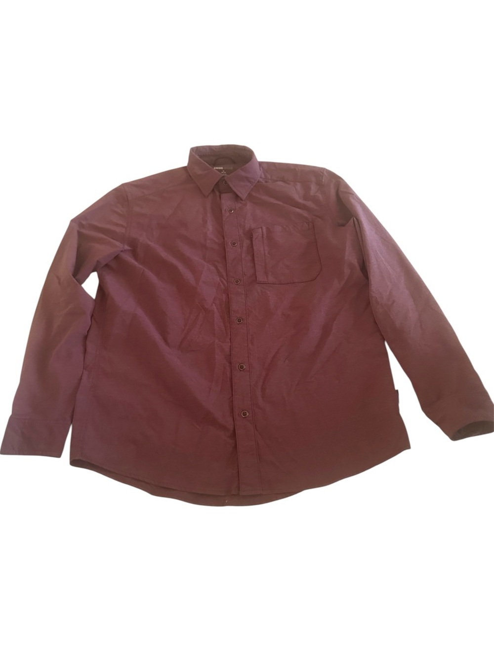 Maroon Swiss Tech Button Up (XL)